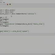 Open Weather Map In Python