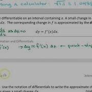 4 6 Linear Approximation And Differentials Example 5