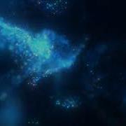 Abstract Background Of Blue Particles Of Energy Magic Waves