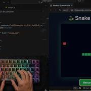 Modern Snake Game HTML CSS JavaScript Asmr Programming No Talking