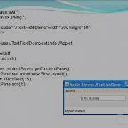 2 3 Swing Component JApplet ICons JLabel JTextField