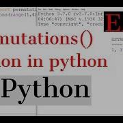 37 Python Tutorial Permutations Function In Python