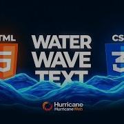 Water Wave Text Animation Using HTML CSS Stroke Clip Path Effect Tutorial