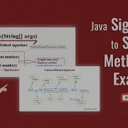 Java Signature To String Method With Examples Java Training