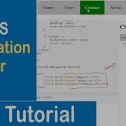 34 CSS Navigation Bar Vertical Navigation Bar Horizontal Navigation Bar CSS Tutorial