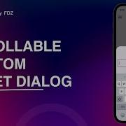 Scrollable Bottom Sheet Dialog In Flutter