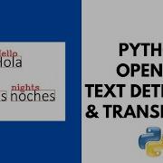 Python OpenCV Text Detection Translation 165