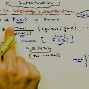 12 Numerical Interpolation Error In Lagrange Polynomial Interpolation