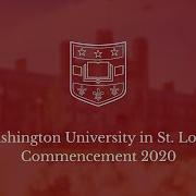 2020 Commencement Announcement Washington University