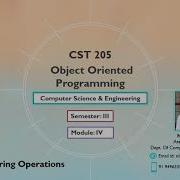 KTU CS205 Object Oriented Programming Searching Modifying Strings