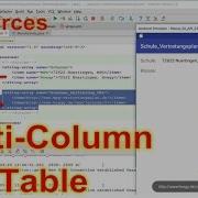 Android Studio 32 MultiColumn Tables Arrays As Resource