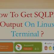 How To Get SQLPlus Output On Linux Terminal Oracle Linux