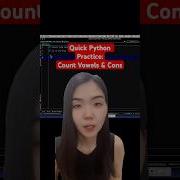 Quick Python Practice Count How Many Vowels And Consonants In A String Coding Python Olevel