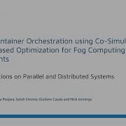 COSCO Container Orchestration For Fog Computing Environments IEEE TPDS 21