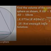 A Cone Inscribed In A Sphere