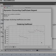 Finding Clustering Coefficient Of A Dynamic Network With Gephi