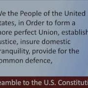 Preamble To The U S Constitution Hear And Read The Full Text