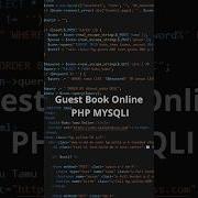 Create An Online Guest Book With PHP MySQLi Tailwind CSS Full Tutorial