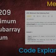 Minimum Size Subarray Sum Leetcode 209
