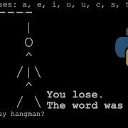 Command Line Hangman Beginner Level Python