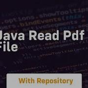 Java Read Pdf File