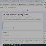 Behavior Data With Google Forms