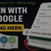 How To Add Google Login In MERN Stack App Passport Js OAuth 2 0 Tutorial