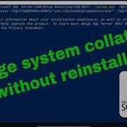 Изменение параметров сортировки системы SQL Server без переустановки