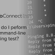 How Do I Perform A Command Line Ping Test