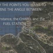 Demo Of Determining Map Angles Using Protractor And String