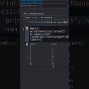 How To Print Numbers And Squares In Python Print Squares Numbers In Python Python Shorts Viral