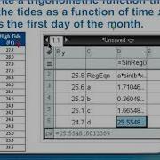 4 4 Example 7 Modeling Data Using A Sinusoidal Function