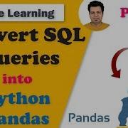 Convert SQL Queries Into Python Pandas Part 3 UNION JOIN INSERT UPDATE DELETE