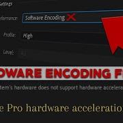 Enable HARDWARE ENCODING In Premiere Pro FIX Premiere Pro Hardware Acceleration 100 FIXED