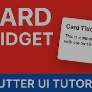Master CARD Widget In Flutter With These SIMPLE Tricks