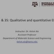 34 35 Qualitative And Quantitative EDS
