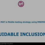 GUIDABLE INCLUSIONS 2 Mobile Testing Decoded Part 2 User Scenarios Adn Usability