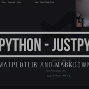 Python JustPy Matplotlib And Markdown