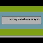 Selenium WebDriver Locating Web Elements By ID