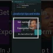ToExponential Method In JavaScript Jsbyjs Shorts Coding Learning