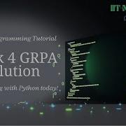 Python Week 4 All GRPA Solutions