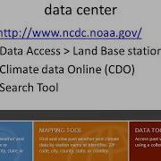 Accessing Climate Data From NOAA Data Center
