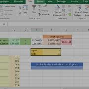 Use The WEIBULL DIST Function To Calculate Probability Using Weibull Distributions Excel 2016