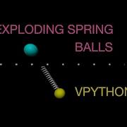 Python Physics Modeling An Exploding Spring In Different Reference Frames