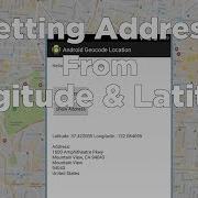 Geocoding To Get Location Address In Android Tutorial