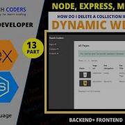 Delete Data From The Database How To Delete Collection In MongoDB Nodejs Dynamic Project