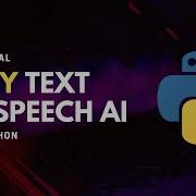 Extremely Easy Text To Speech AI Python Beginner Tutorial