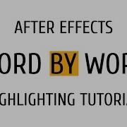 Text Background Highlight Tutorial In After Effects