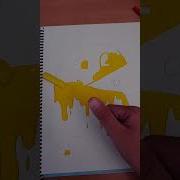 Drawing Pac Man Using Posca Drip Effect Shorts