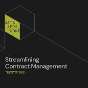 Streamlining Contract Management TEKsystems Journey To Automation The Data Apps Conference